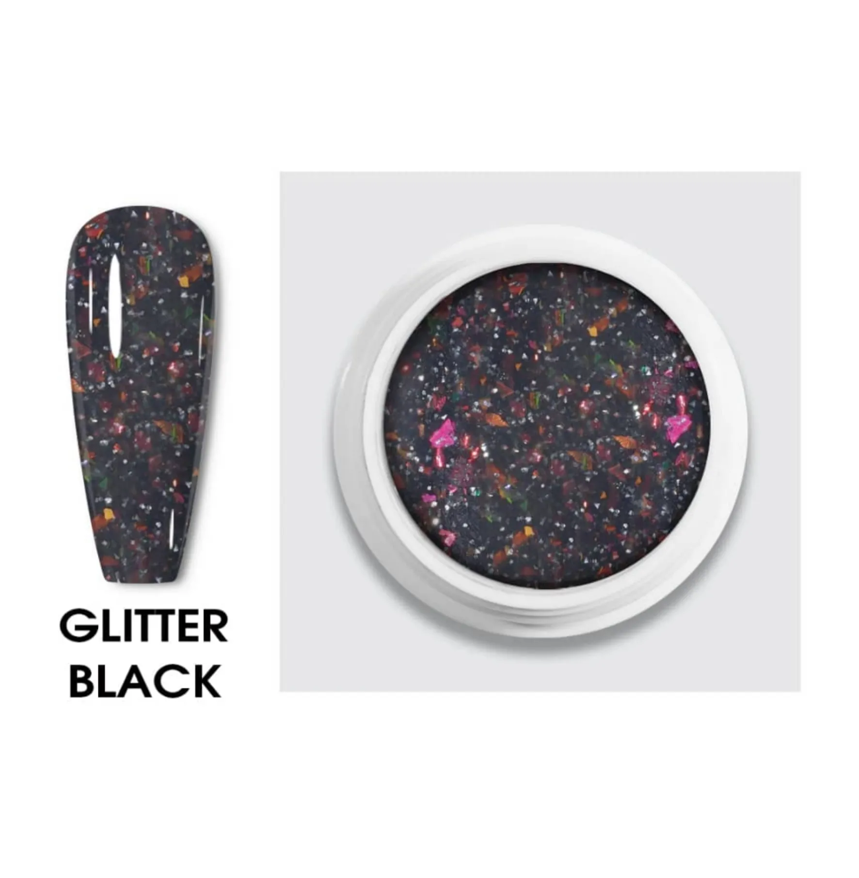 Acrygel Glitter Black (50 ml)