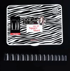Soft Gel Tip Square Short (1.000 pz)