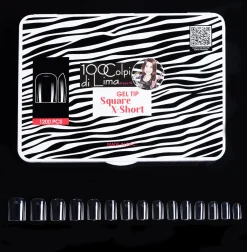 Soft Gel Tip Square X-Short (1.200 pz)