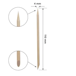 Staleks Pro 110 mm Bastoncini Legno Arancio – 100 pz